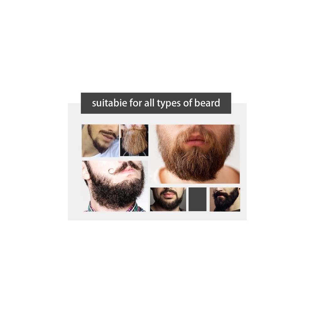 Aceite de barba Sevich Natural de 20ml Para Hombres, Para Estilizar , Alisador Hidratante de la Barba, acondicionador .