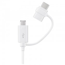 Cable Dual Original Samsung EP-DG930DWEGWW  Micro USB y  USB tipo C  - 1,5 m