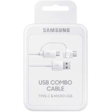 Cable Dual Original Samsung EP-DG930DWEGWW  Micro USB y  USB tipo C  - 1,5 m