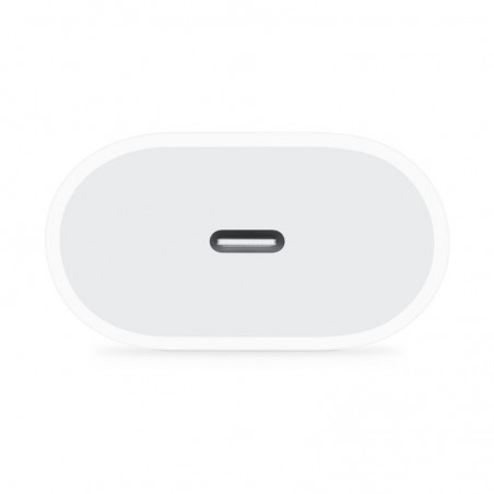 Apple USB Type-C 20W Power Adapter Travel Charger MHJE3ZM/A White