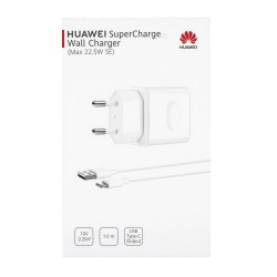 Caricabatteria USB tipo C originale Super Charge 22,5 W Huawei CP404 - bianco - blister
