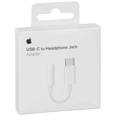 Apple MU7E2ZM/A Adaptador Original de USB-C a Toma para Auriculares de Jack 3,5 mm - Blister