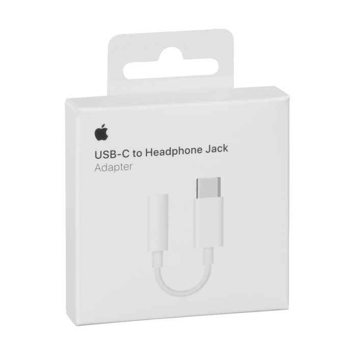 Apple MU7E2ZM/A Adaptador Original de USB-C a Toma para Auriculares de Jack 3,5 mm - Blister
