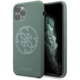 Carcasa Guess 4G de Silicona para iPhone 11 Pro Color Verde Oscuro