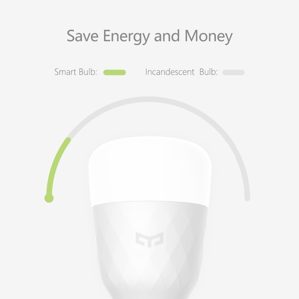 Bombilla Inteligente Xiaomi Wifi Smart Led yeelight E27, YLDP05YL ,10W - Blanco