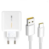 Cargador de Red + Cable USB Tipo C Original Oppo Carga SUPERVOOC 65W Cargador de Red + Cable USB Tipo C Original Oppo Carga SUPERVOOC 65W