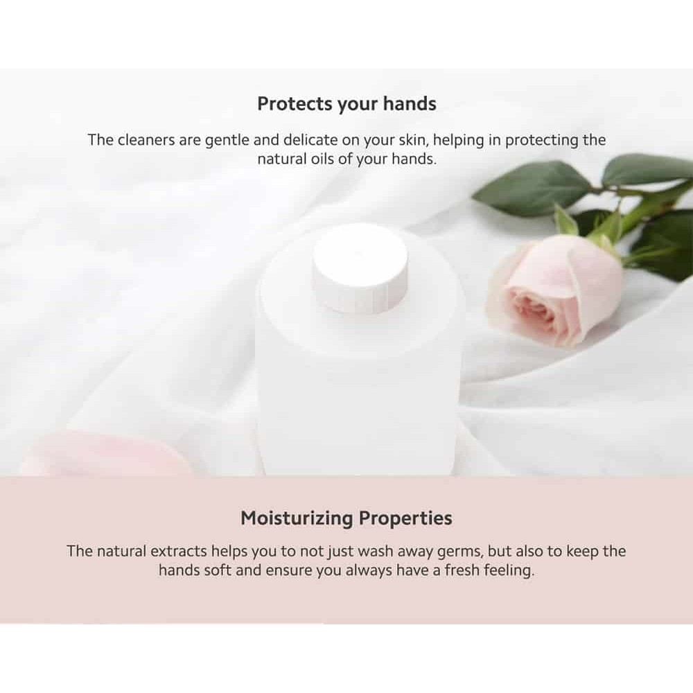 Xiaomi Mi x Simpleway foaming Hand Soap - Depósito de Jabón de Manos para Dispensador Automático (Fragancia Rosas)