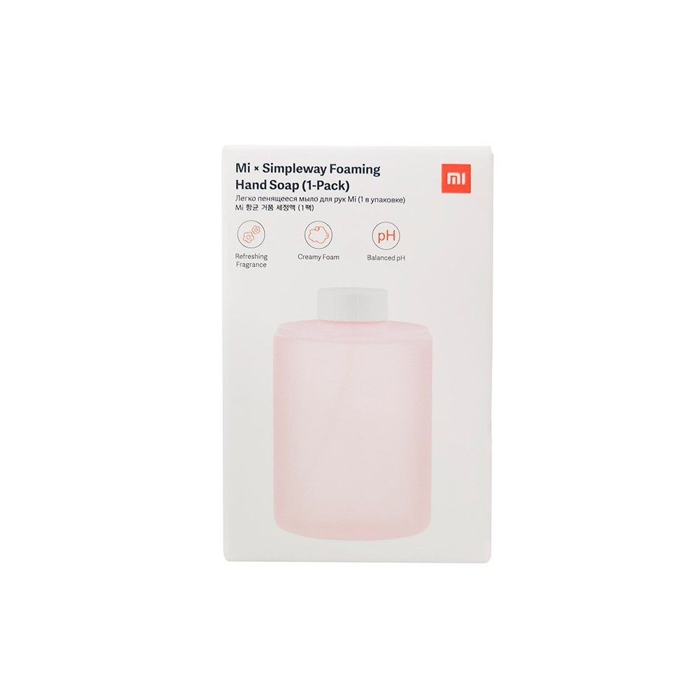 Xiaomi Mi x Simpleway foaming Hand Soap - Depósito de Jabón de Manos para Dispensador Automático (Fragancia Rosas)