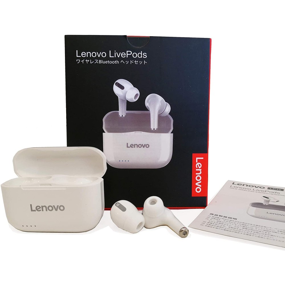 copy of Lenovo - Auriculares estéreo inalámbricos Bluetooth LivePods LP1S TWS, HiFi, con micrófono, para iOS y Android - Negro