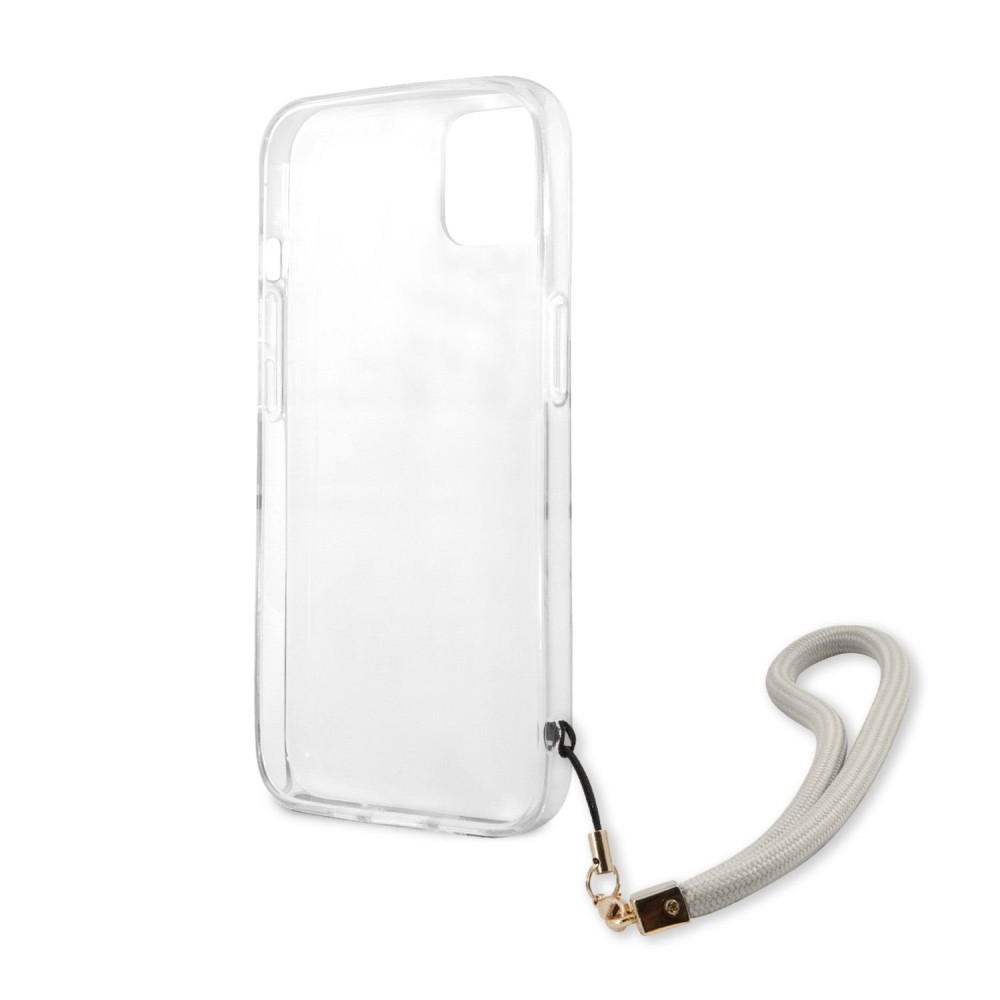 Carcasa Guess Silicona Marble Stripe para iPhone 13 Mini Gris