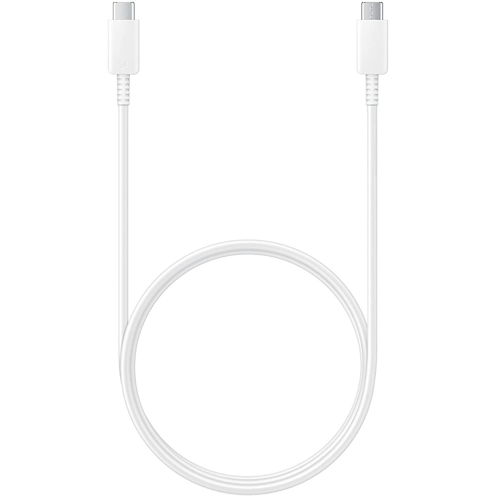 Samsung EP-DN975 Cable USB Tipo C a USB Tipo C (5A/100W), color blanco