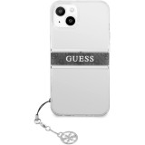 Guess Carcasa para iPhone 13 de 6,1 Pulgadas, Transparente, 4G, Color Gris Guess Carcasa para iPhone 13 de 6,1 Pulgadas, Transparente, 4G, Color Gris
