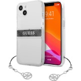 Guess Carcasa para iPhone 13 de 6,1 Pulgadas, Transparente, 4G, Color Gris Guess Carcasa para iPhone 13 de 6,1 Pulgadas, Transparente, 4G, Color Gris
