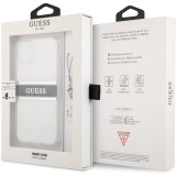 Guess Carcasa para iPhone 13 de 6,1 Pulgadas, Transparente, 4G, Color Gris Guess Carcasa para iPhone 13 de 6,1 Pulgadas, Transparente, 4G, Color Gris
