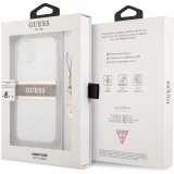 Guess Carcasa para iPhone 13 de 6,1", Transparente, 4G, Color marrón Guess Carcasa para iPhone 13 de 6,1", Transparente, 4G, Color marrón