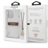 Guess GUHCP13LKB4GBR - Carcasa para iPhone13 Pro / 13 6,1", Transparente, 4G, Color marrón