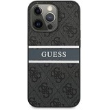 Guess GUHCP13L4GDGR - Funda para iPhone 13 Pro / 13 6,1", diseño de Rayas, Color Gris