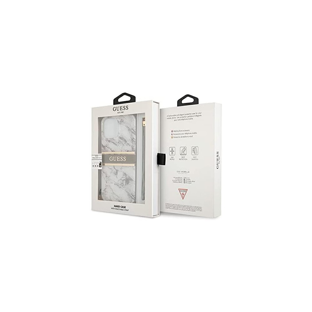 Guess GUHCP13XKMABGR - Funda para iPhone13 Pro MAX de 6,7", Color Gris