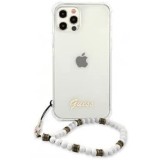 Carcasa Guess con Pulsera de Perlas para  iPhone 12/ iPhone12 Pro 6.1 - Transparente Carcasa Guess con Pulsera de Perlas para  iPhone 12/ iPhone12 Pro 6.1 - Transparente