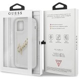 Guess Carcasa Vintage Script Gold Logo para iPhone 12 Pro Max Transparente Guess Carcasa Vintage Script Gold Logo para iPhone 12 Pro Max Transparente