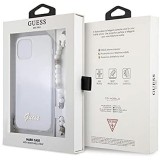 Carcasa Guess para iPhone 12 Pro MAX 6.7 con Colgante de Perlas - Transparente