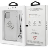 Carcasa Guess con Charms Plateado para iPhone 12 Pro MAX 6.7 Transparente