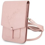 Guess Funda Bolso Saffiano Script - Rosa Guess Funda Bolso Saffiano Script - Rosa