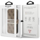 Guess GUBKP13S4GDPI Funda de libro - Funda para iPhone 13 Mini Vintage Marron Guess GUBKP13S4GDPI Funda de libro - Funda para iPhone 13 Mini Vintage Marron