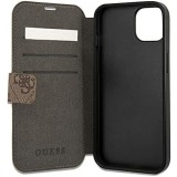 Guess GUBKP13S4GDPI Funda de libro - Funda para iPhone 13 Mini Vintage Marron Guess GUBKP13S4GDPI Funda de libro - Funda para iPhone 13 Mini Vintage Marron