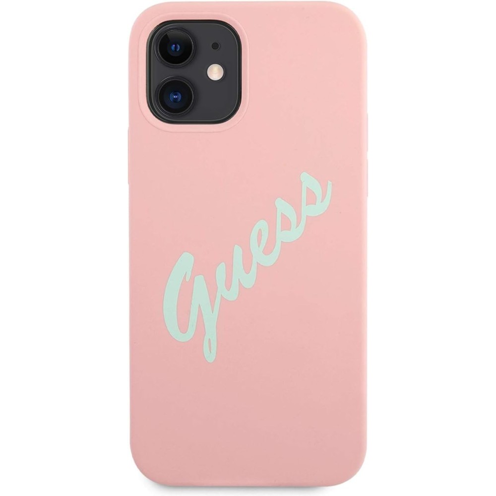 Guess Carcasa de Silicona Vintage para GUHCP12SLSVSPG iPhone