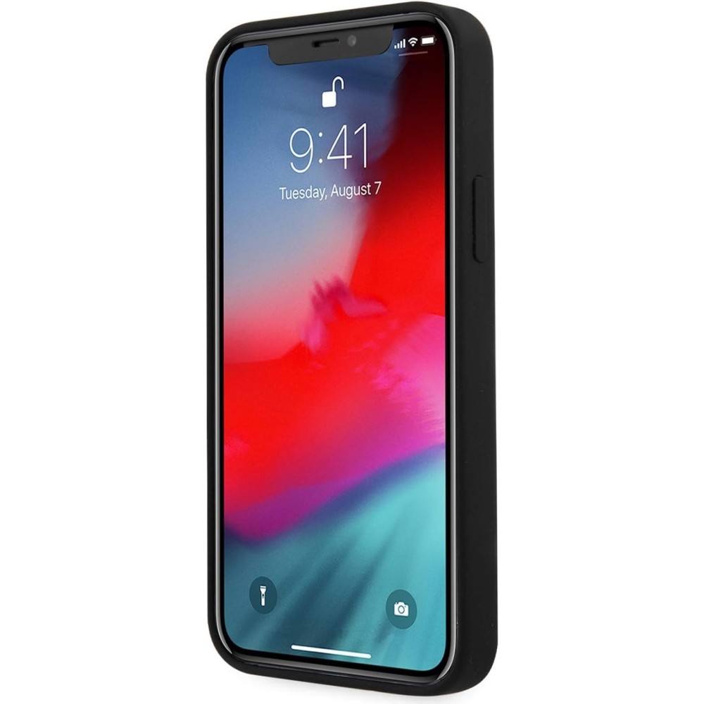 Carcasa de Silicona Vintage para iPhone 12 mini Negro