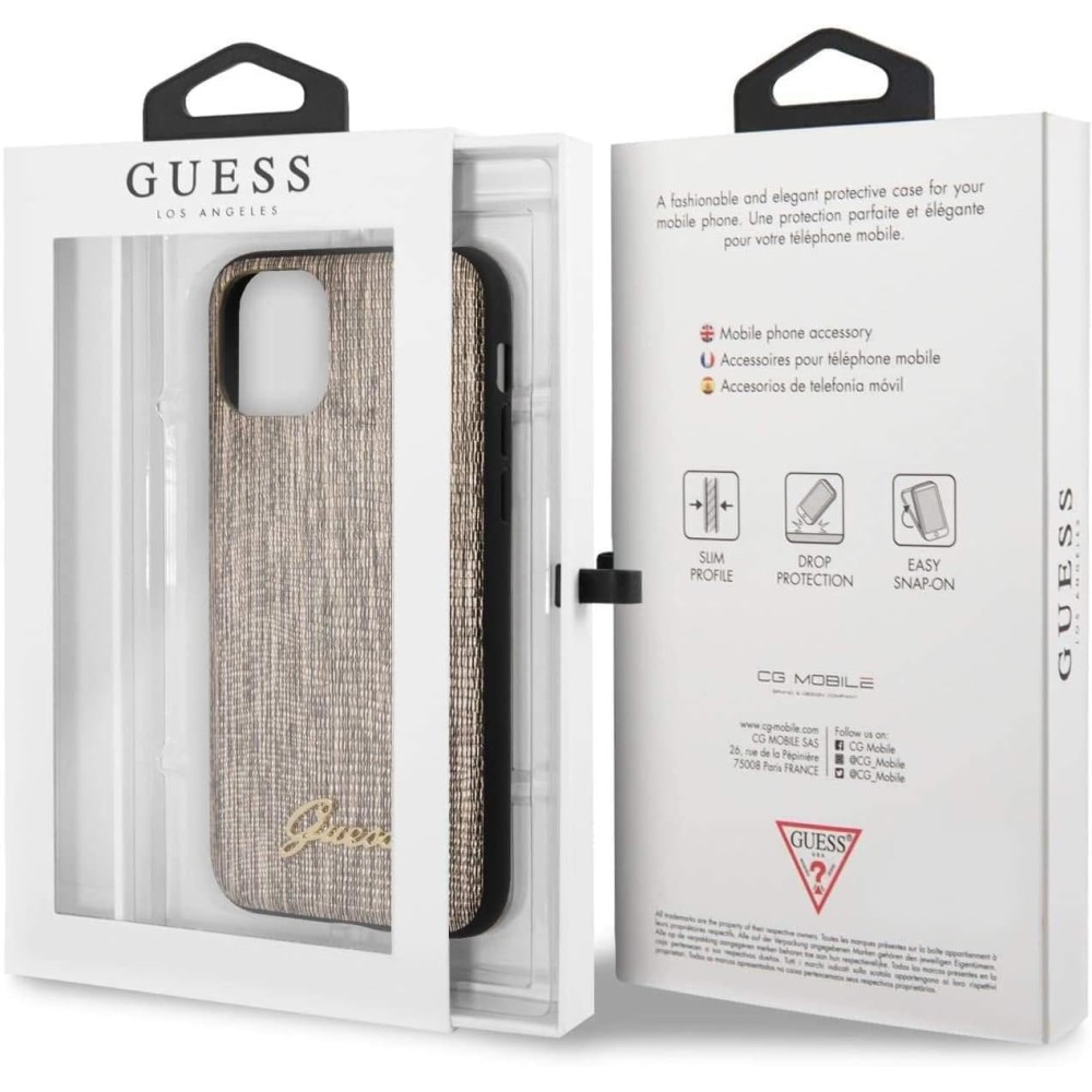 Guess Carcasa Lizard Compatible con iPhone 12 Mini