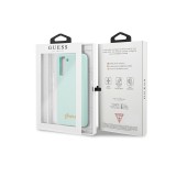Guess GUHCS21LLSLMGLB - Funda para S21 Ultra G998 Silicona verde Guess GUHCS21LLSLMGLB - Funda para S21 Ultra G998 Silicona verde
