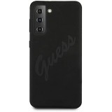 Guess GUHCS21MLSVSBK - Funda para S21+ G996, Silicona Negro Guess GUHCS21MLSVSBK - Funda para S21+ G996, Silicona Negro