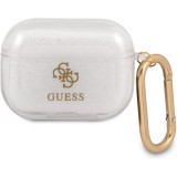 FUNDA DE TPU GUESS 4G GLITTER COLLECTION PARA AIRPODS PRO - TRANSPARENTE FUNDA DE TPU GUESS 4G GLITTER COLLECTION PARA AIRPODS PRO - TRANSPARENTE
