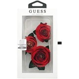 Guess Flower Desire - Carcasa rígida Transparente con Rosas