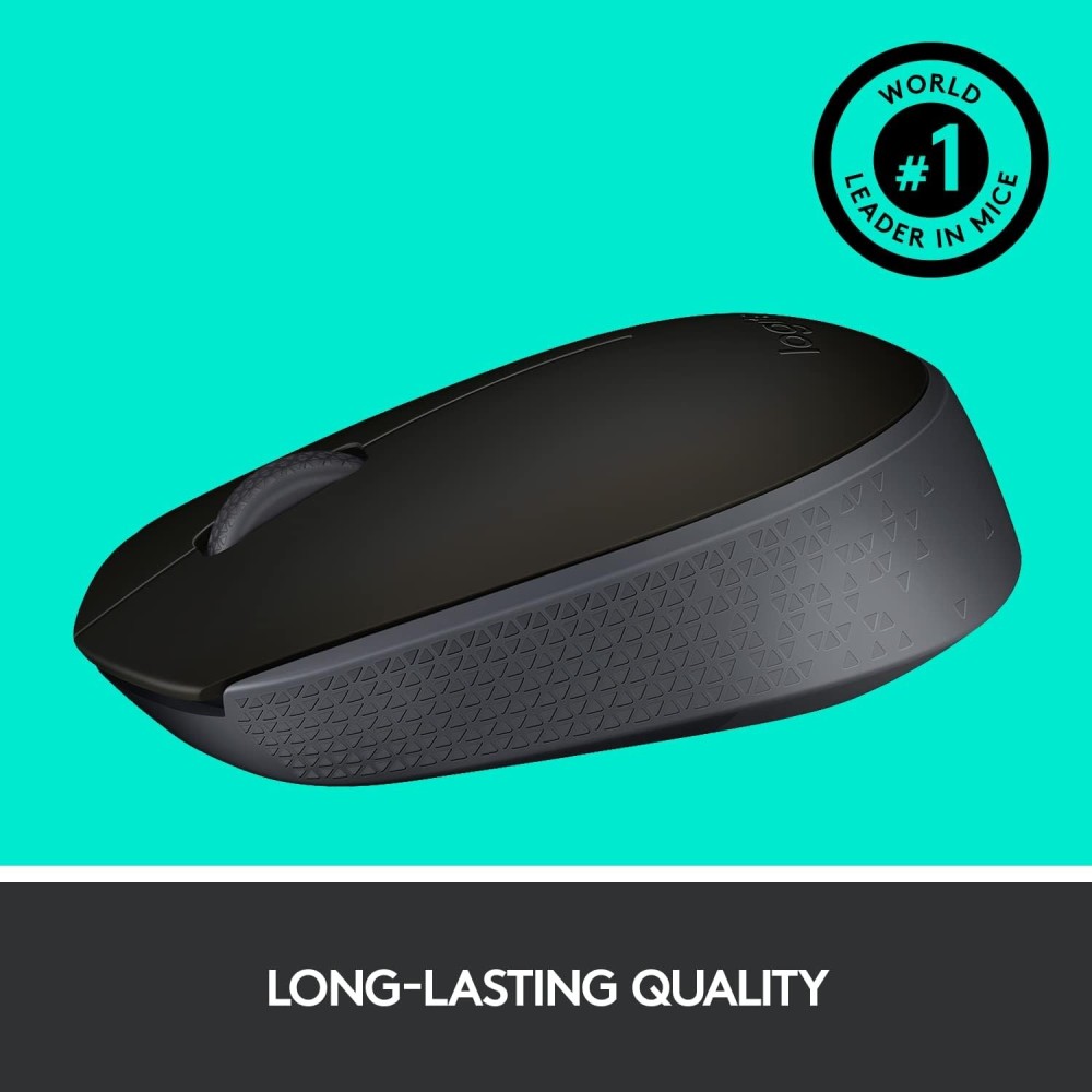 Logitech B170 - Ratón inalámbrico, color negro