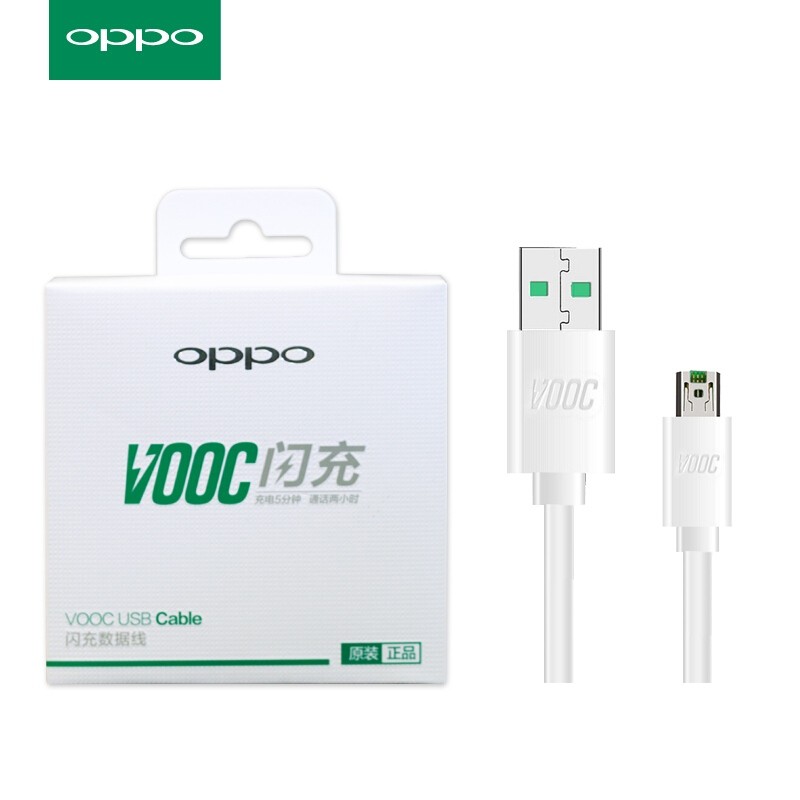 Originales Datenkabel Oppo Vooc DL118 Micro-USB 1m. - Weiß (Blase)