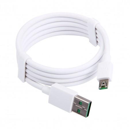 Câble de données d'origine Oppo Vooc DL118 Micro-USB 1m. - Blanc (blister)