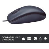 Logitech, USB, B100 Ratón con Cable, 3 Botones, Seguimiento Óptico, Ambidiestro, PC/Mac/Portátil/Chromebook. Logitech, USB, B100 Ratón con Cable, 3 Botones, Seguimiento Óptico, Ambidiestro, PC/Mac/Portátil/Chromebook.