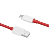 Cable USB-A a USB-C OnePlus DL129, 100W, 10A, 1m, Rojo