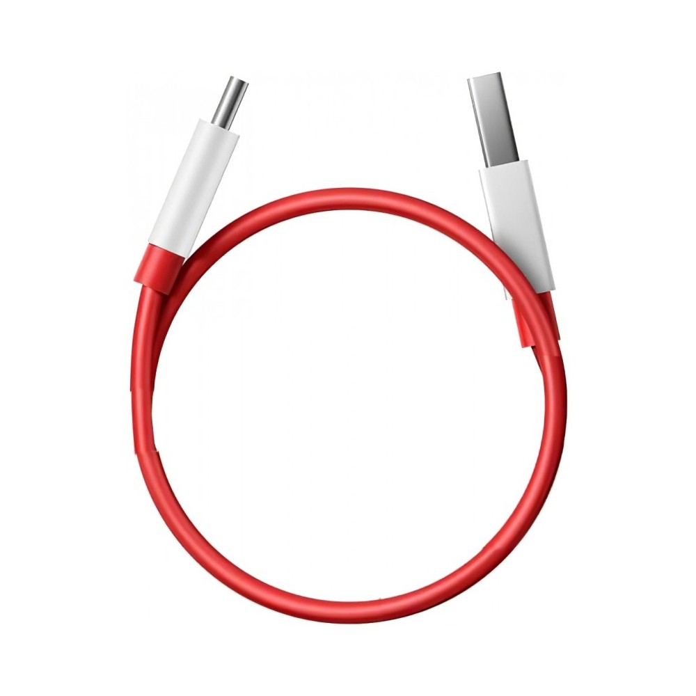 Cable USB-A a USB-C OnePlus DL129, 100W, 10A, 1m, Rojo