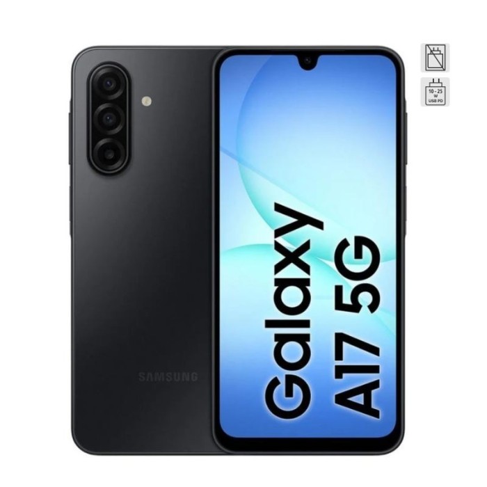 Samsung Galaxy A17 5G 4GB 128GB 6.7" Super AMOLED Móvil con IA y Batería Larga Duración Negro