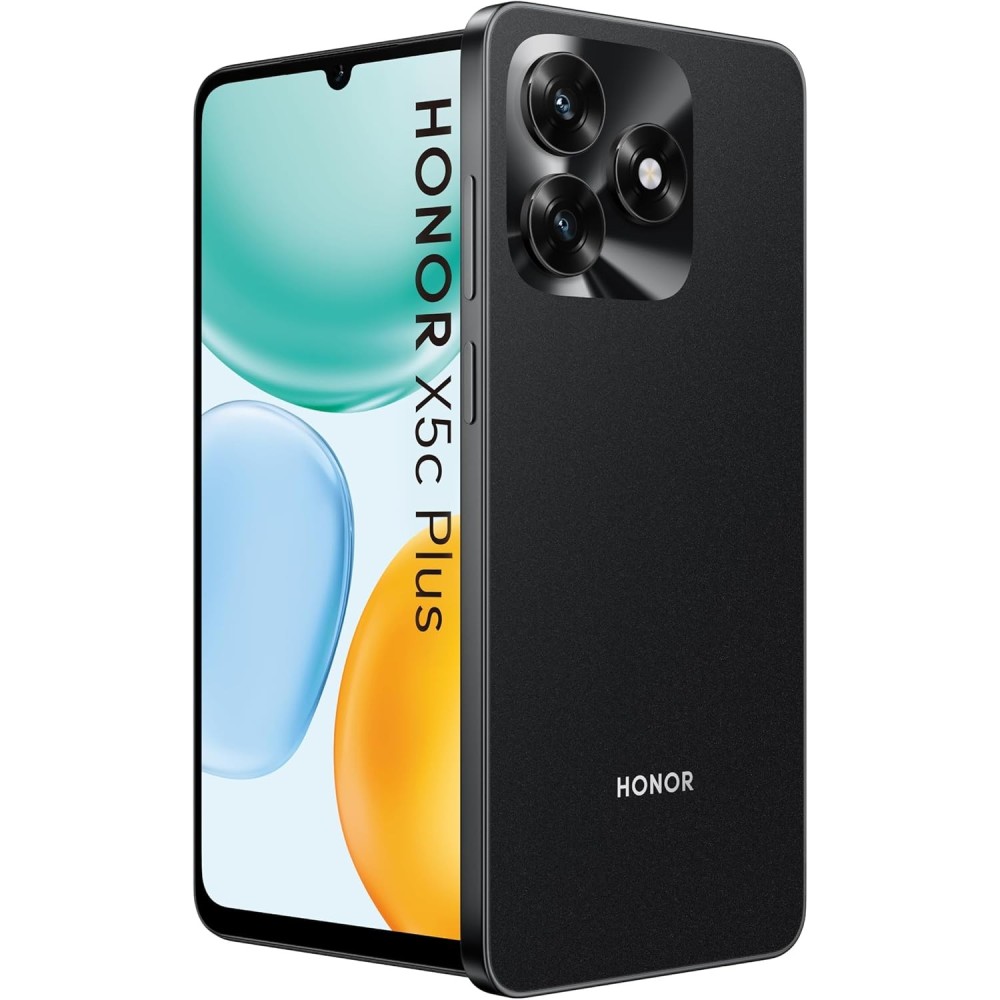 Honor X5c Plus 4GB 128GB 6.74" LCD 90Hz 4G Dual SIM Batería 5260mAh IP54 MagicOS 9.0 Negro