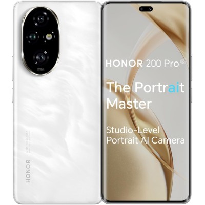 Honor 200 Pro 5G 12Gb/512Gb 6.78” Amoled FHD+ Smartphone 100W 5200mAh Wifi AX Blanco