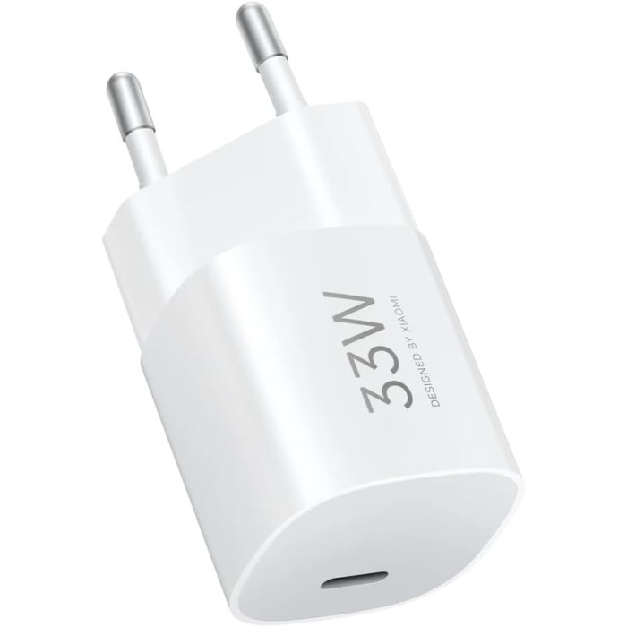 Cargador de Pared GAN Xiaomi 33W Nano Power Adapter 1xUSB Tipo-C- 33W