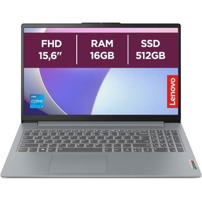 Lenovo IdeaPad Slim 3 Gen 8 - Ordenador Portátil 15.6" FHD i5-13420H, 16/512 GB SSD, Intel UHD Graphics, Wi-Fi 6, Sin OS