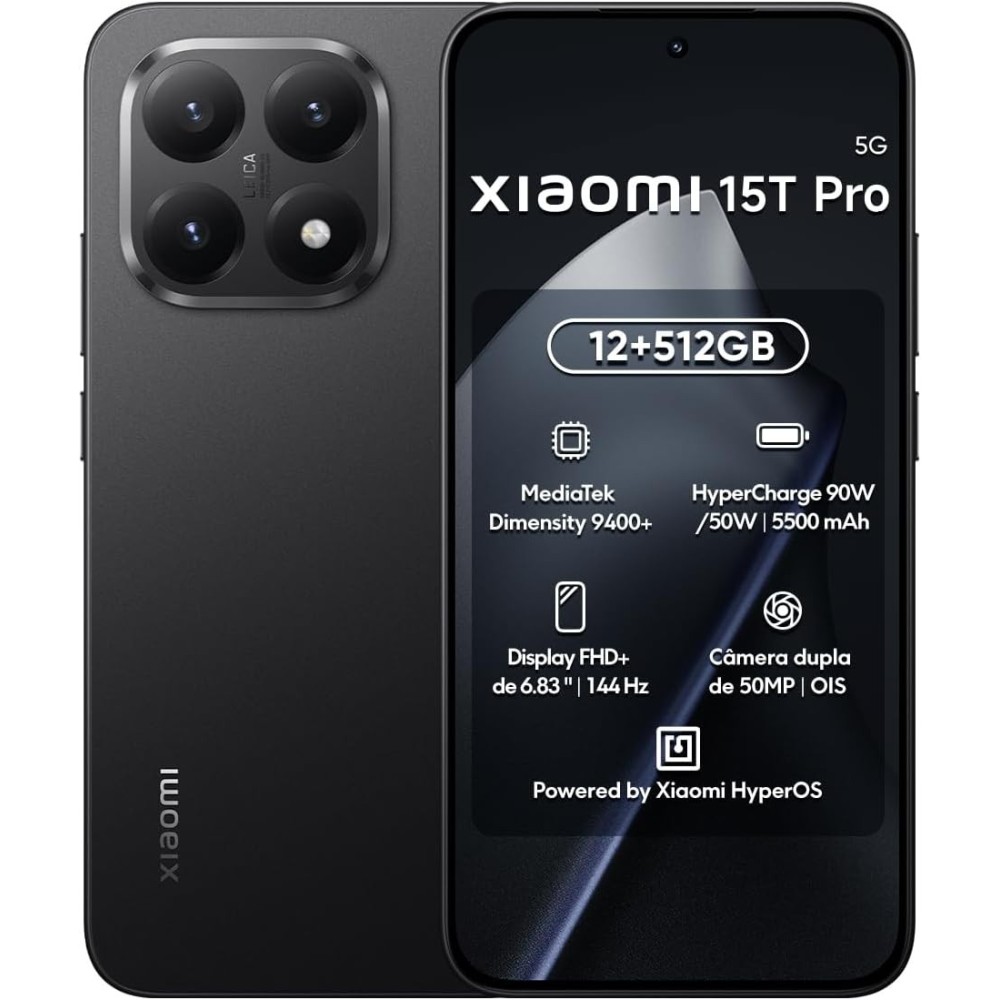 Xiaomi 15T Pro 5G 12GB 512GB 6.83" Negro Reacondicionado